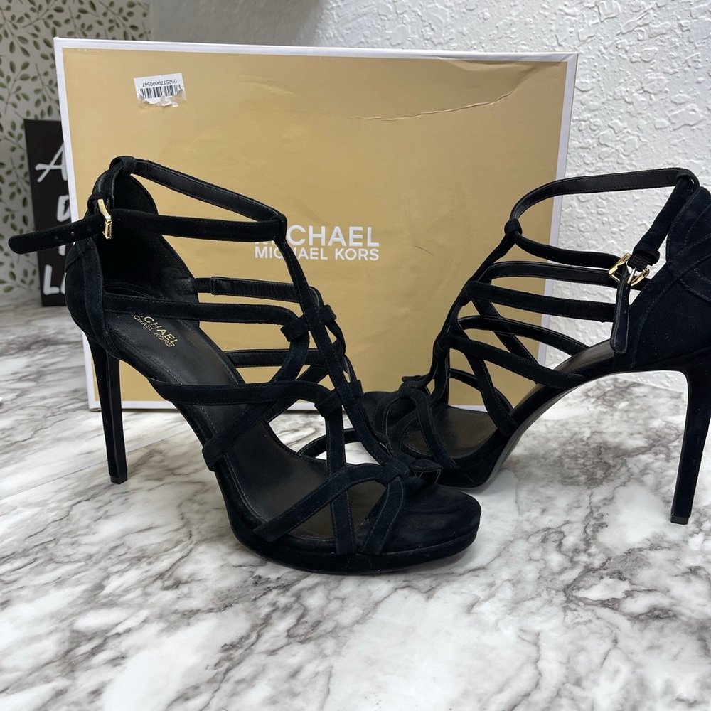 Michael Kors - sandra platform suede brand new